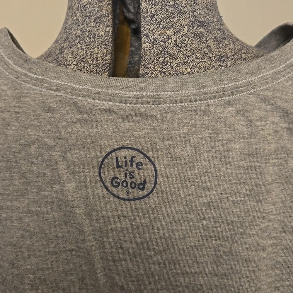 Life is Good Social Network Gray Crusher Tee - Picture 5 of 6